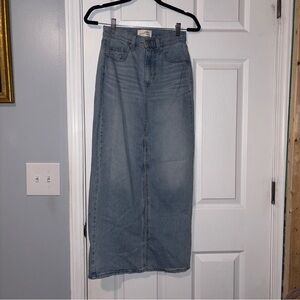 Long Denim Skirt